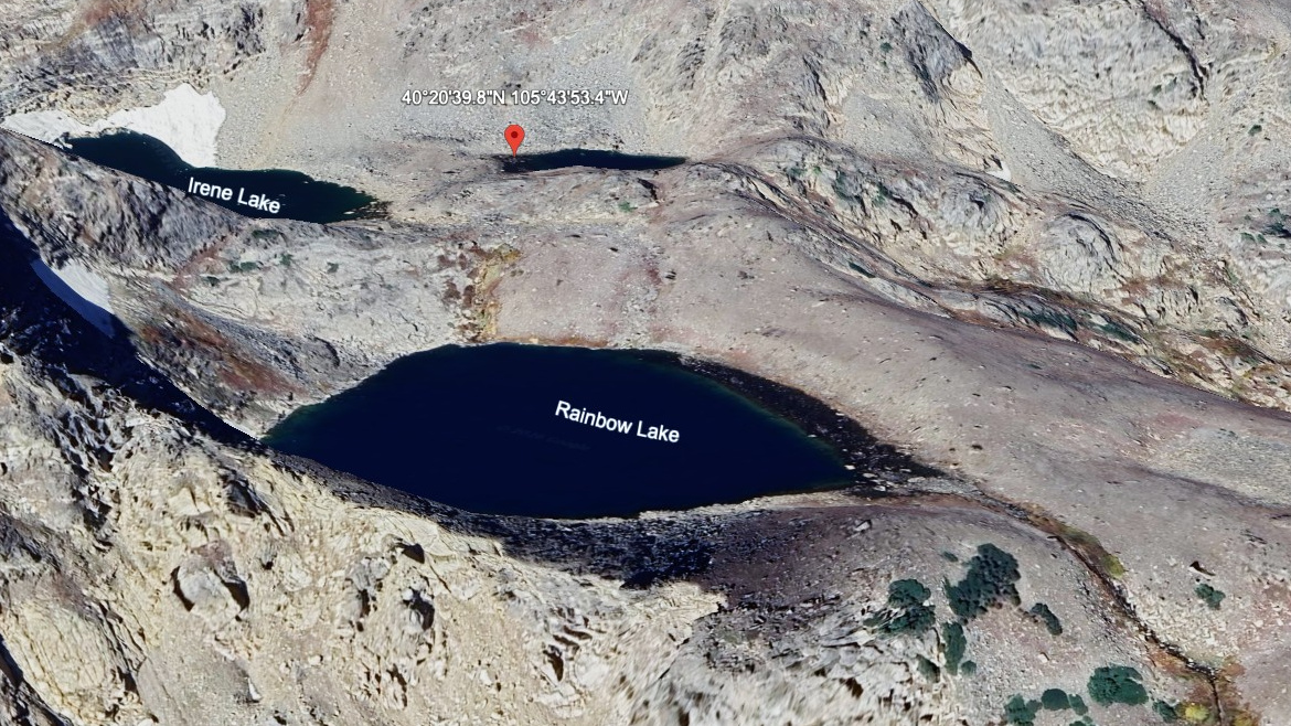 Irene Lake (NE pond), Continental Divide / Flattop Area, Rocky Mountain National Park — 11860 ft elevation